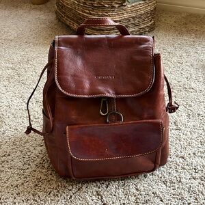 Chiarugi leather backpack